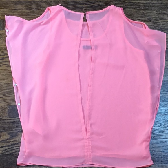Pink Organza Multi Layer Top - Picture 5 of 7
